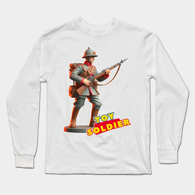 Toy Soldier Long Sleeve T-Shirt by Rawlifegraphic